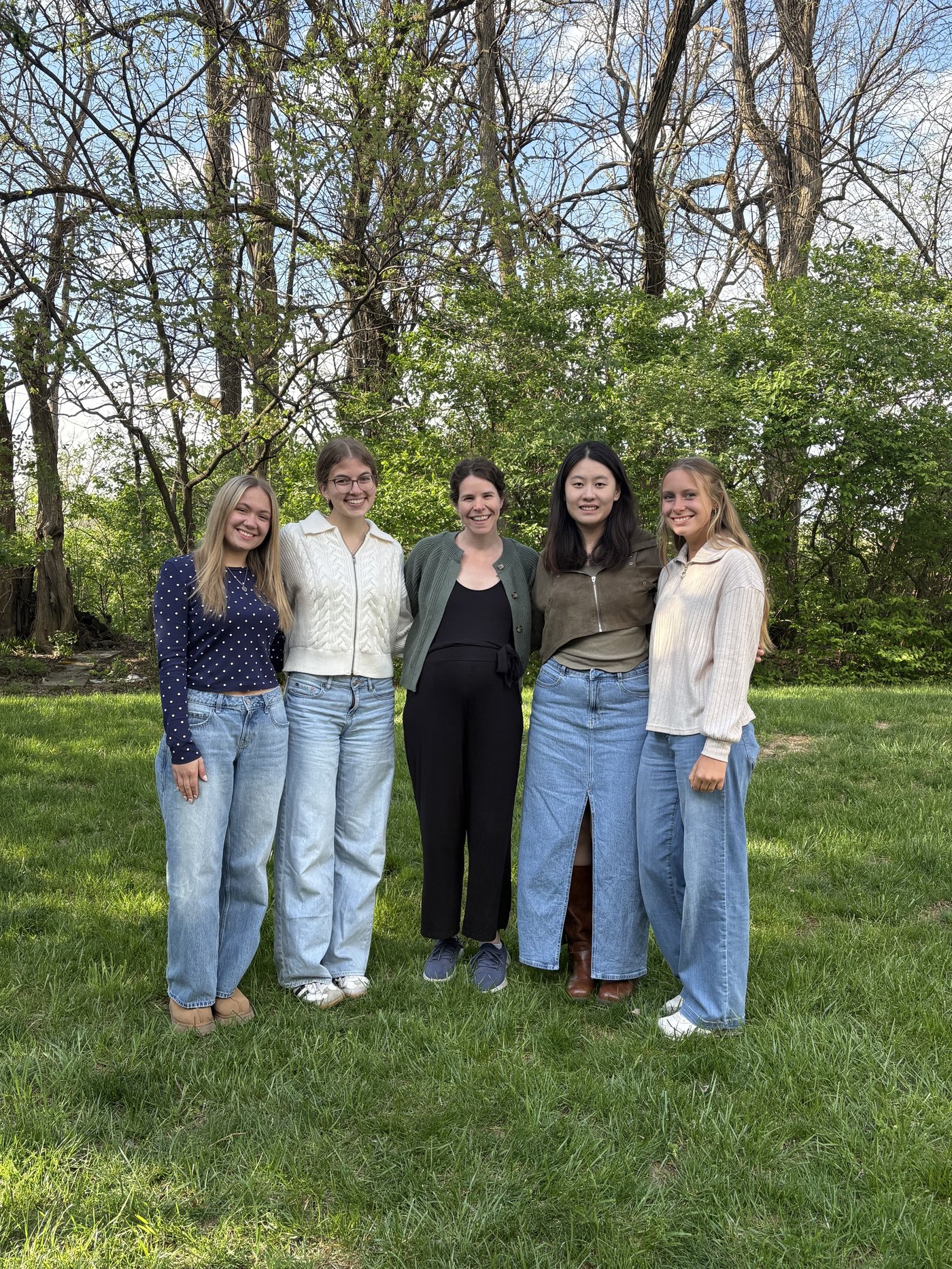 Lab members at an end-of-semester party, Spring 2026.